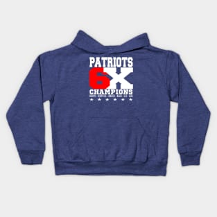 PATRIOTS 6 TIMES CHAMPIONS Kids Hoodie